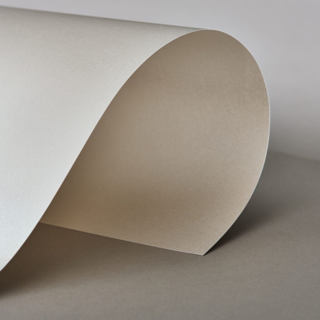 Close up of the pearl paper stock 