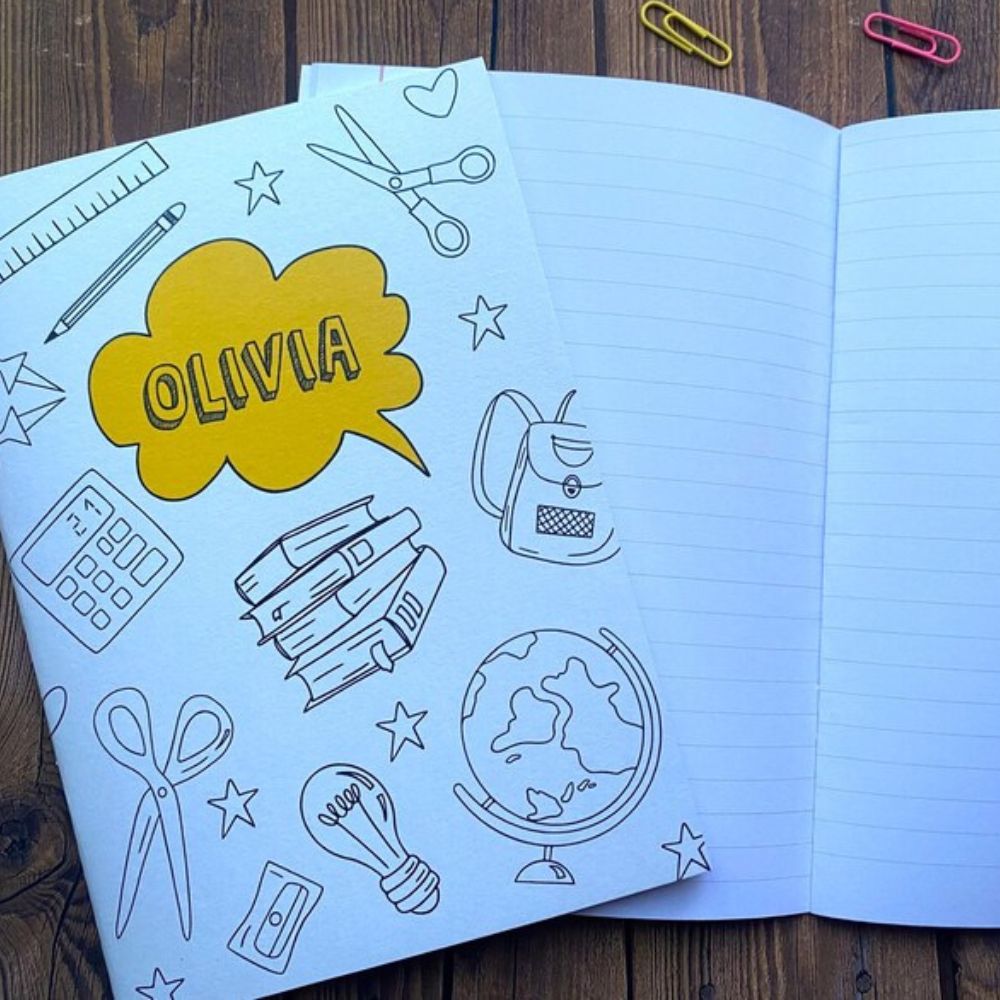 Personalised Saddle Stitch Notebook
