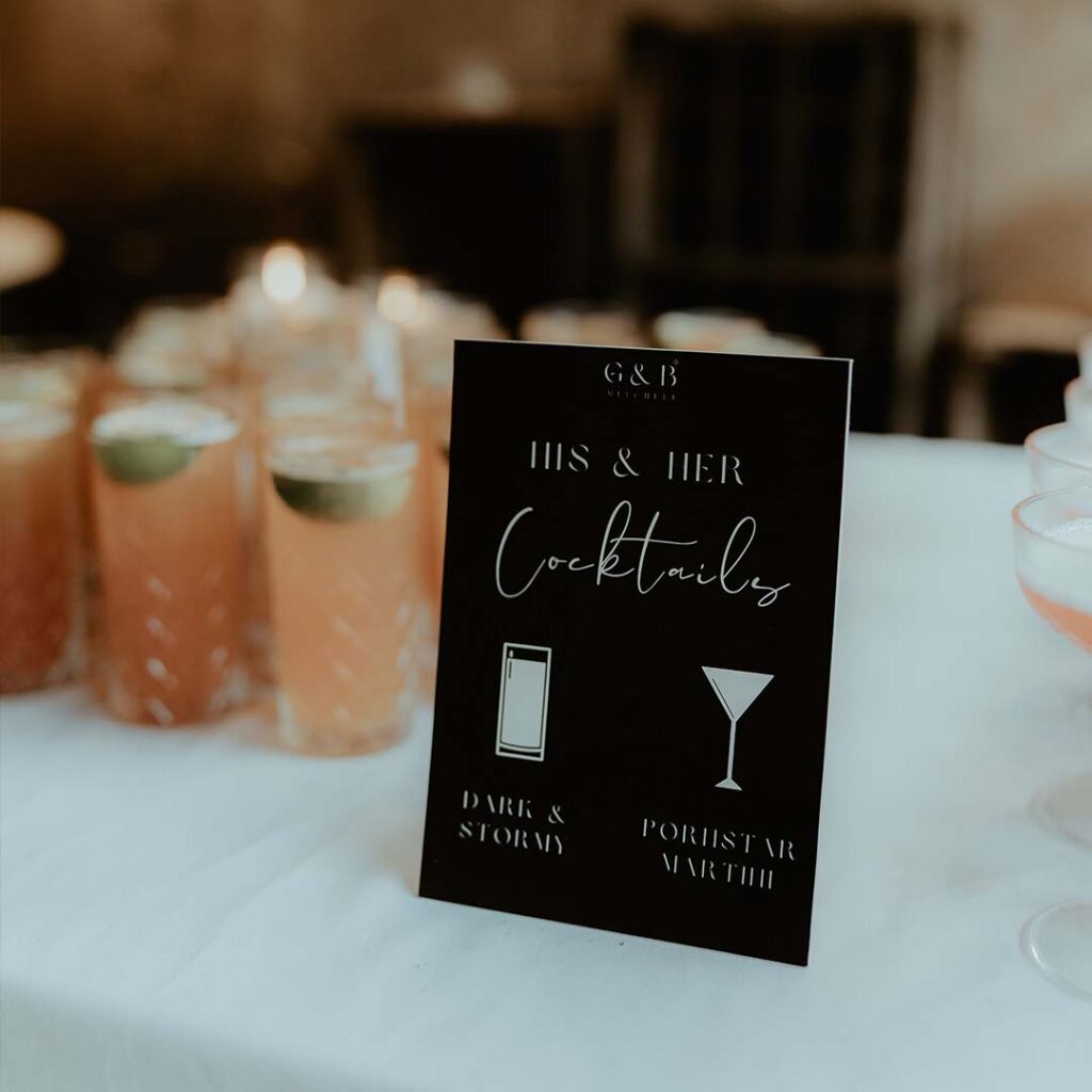 diy wedding signage 